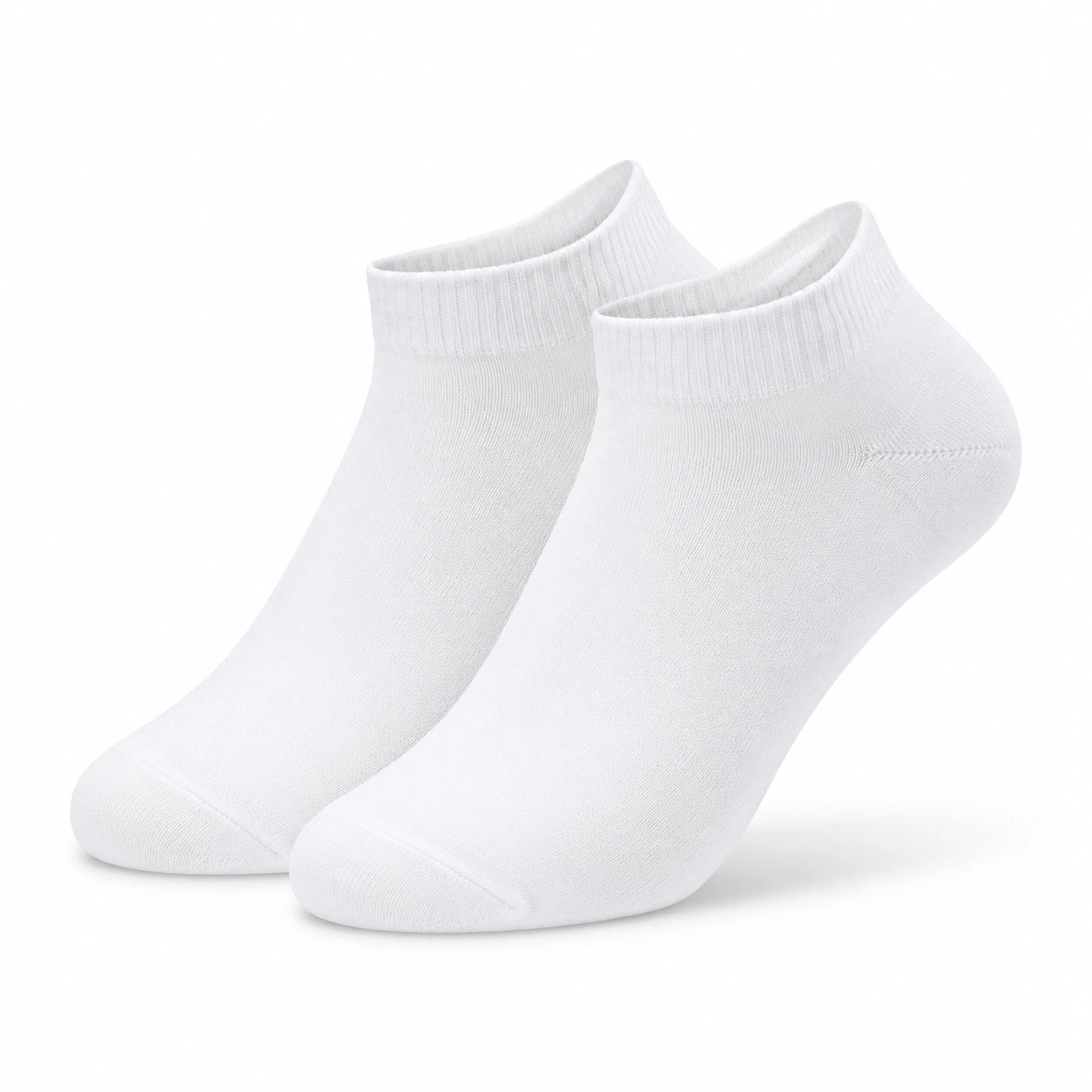 Chaussettes courtes 43-46 blanches en maille pour usage quotidien