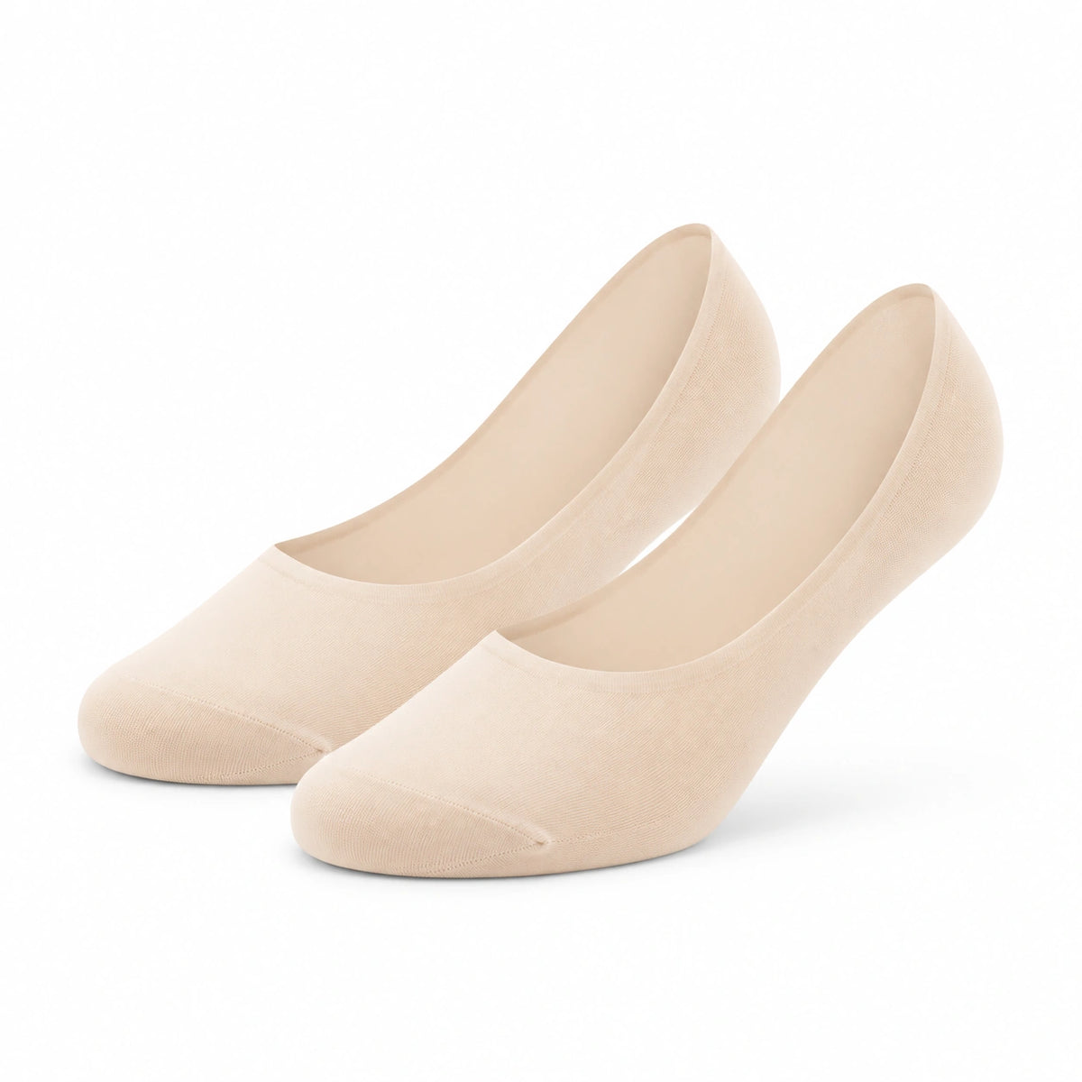 Chaussettes invisibles 43-46 en maille beige pour chaussures basses extensibles