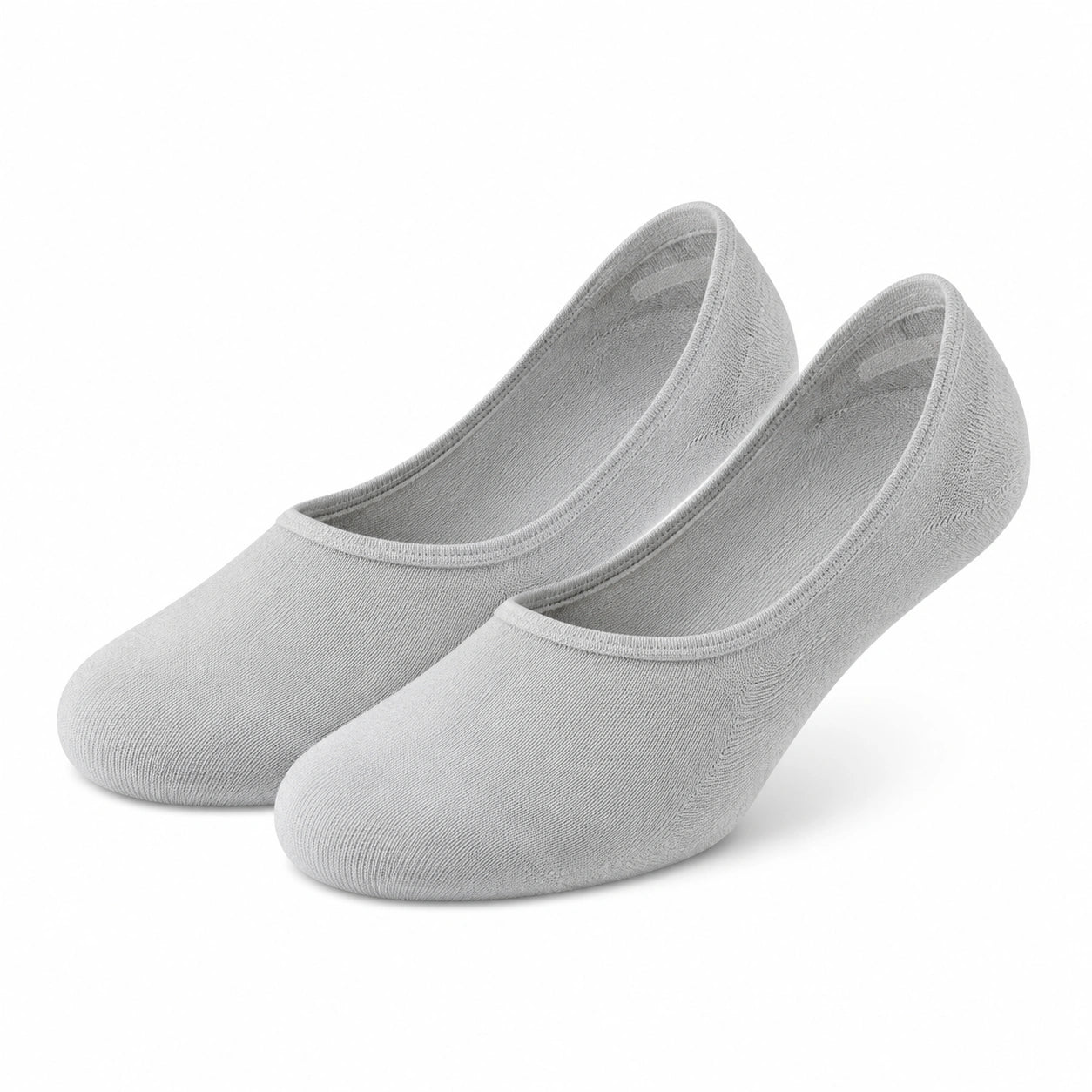 Chaussettes invisibles taille 39-42 en maille textile grises pour chaussures basses style sobre