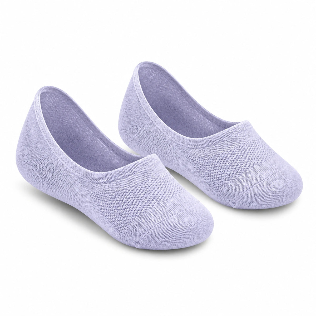 Chaussettes invisibles 39-42 en maille lilas respirantes style ballerine